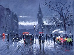 Nightime Wanders by Henderson Cisz - Original Painting on Stretched Canvas sized 15x11 inches. Available from Whitewall Galleries